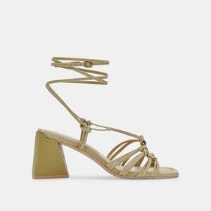 Dolce Vita Olive Strappy Block Heel Sandals